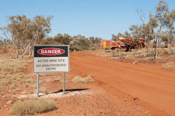 mining communication signs