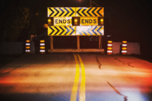 reflective sign - dead end